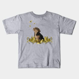 Cute yorkshire terrier Kids T-Shirt